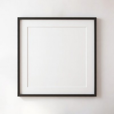 Black Framed Empty Picture Frame