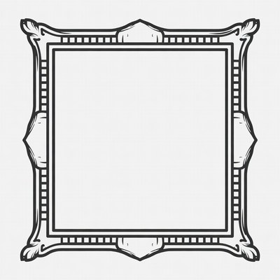 Ornate Empty Picture Frame