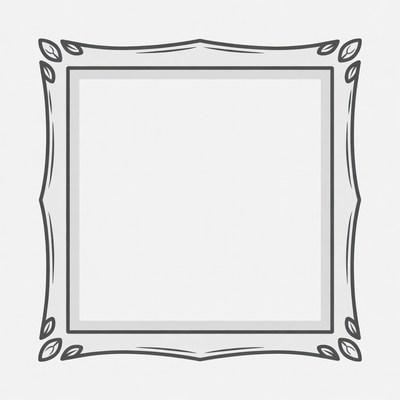 Ornate Empty Picture Frame