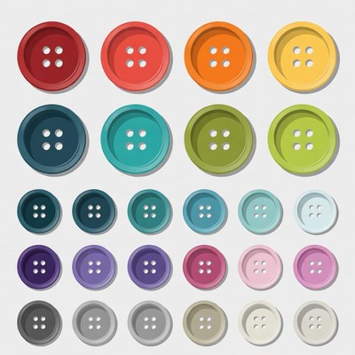 Colorful Round Buttons Illustration