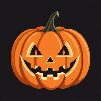 Jack-o'-lantern pumpkin illustration