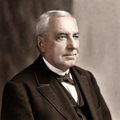 Elderly man in formal suit