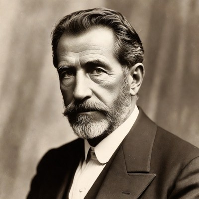 Elderly man in suit portrait