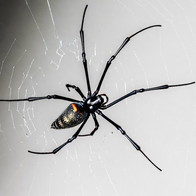 Redback Spider on Web