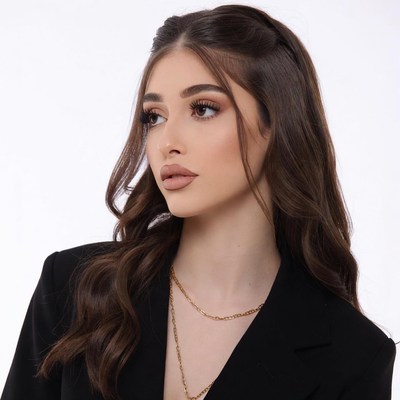 Beautiful woman in black blazer