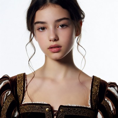 Teen girl in Renaissance costume