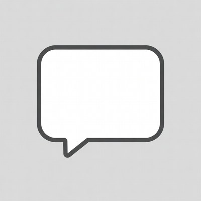 Empty Speech Bubble Icon
