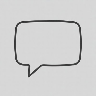 Empty Speech Bubble Icon