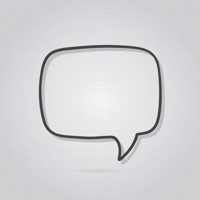 Empty Speech Bubble Illustration