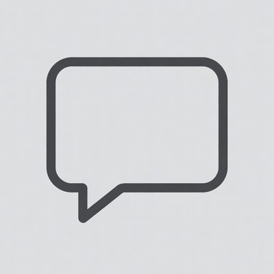 Empty Speech Bubble Icon