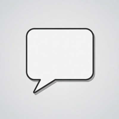 Blank Speech Bubble Icon