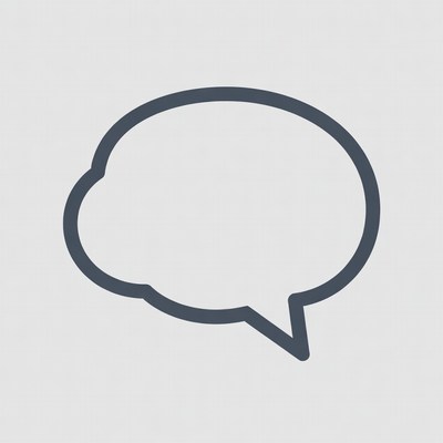 Empty Speech Bubble Icon