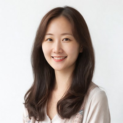 Smiling Asian woman portrait