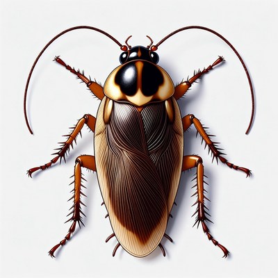American Cockroach Illustration