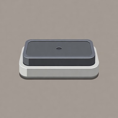 Gray Power Button Illustration
