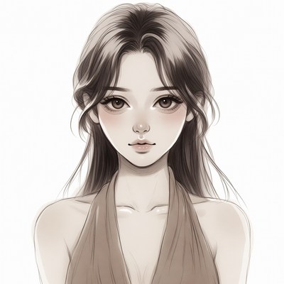 Beautiful Asian woman portrait