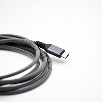 Gray USB-C Charging Cable