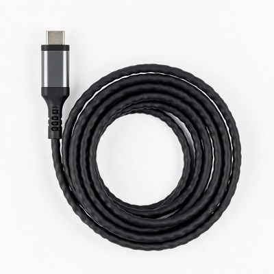 USB-C Charging Cable Coiled