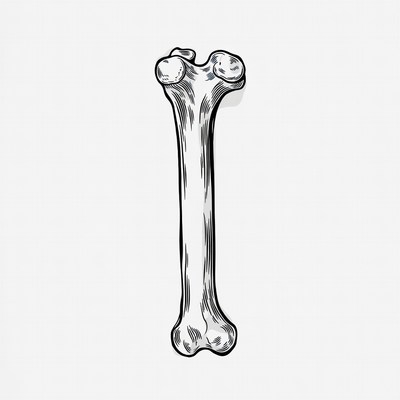 Human Femur Bone Illustration