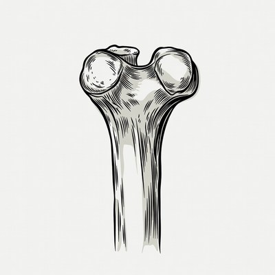 Human Femur Bone Illustration