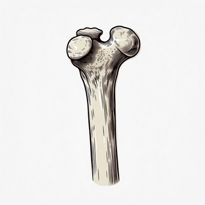 Human Femur Bone Illustration