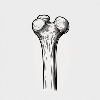 Human Femur Bone Illustration