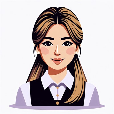 Asian woman in white shirt and vest