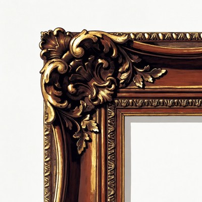 Ornate Gold Picture Frame Corner