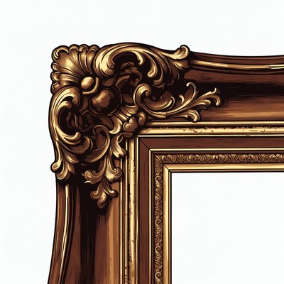 Ornate Gold Picture Frame