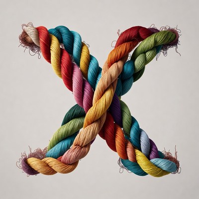 Colorful Rope X Shape