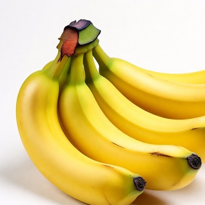 Bunch of ripe yellow bananas