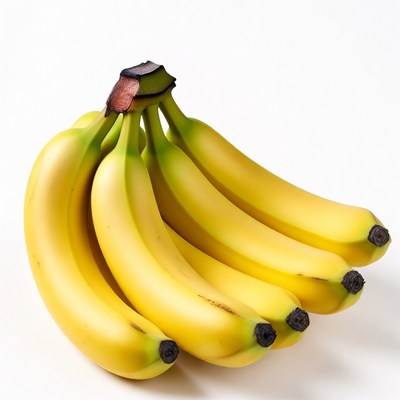 Bunch of ripe yellow bananas