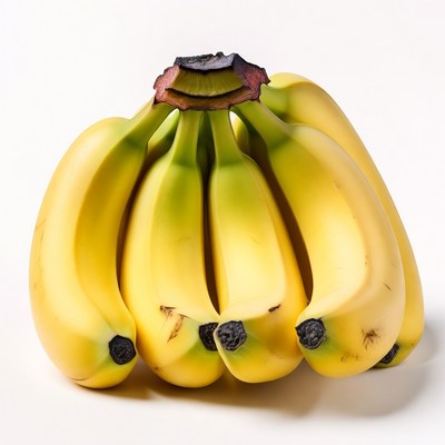 Bunch of ripe yellow bananas