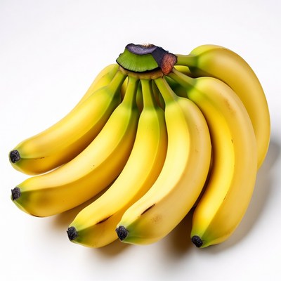Bunch of ripe yellow bananas