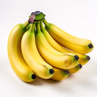 Bunch of ripe yellow bananas