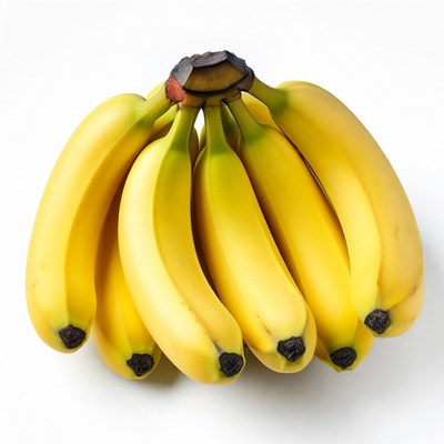 Bunch of ripe yellow bananas