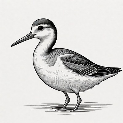 Black-winged Stilt Illustration