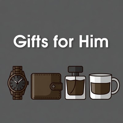 Gifts for Him Illustration