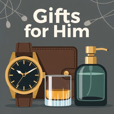 Gifts for Him Illustration