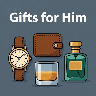 Gifts for Him Illustration