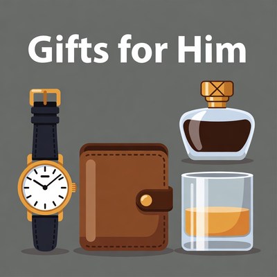 Gifts for Him Illustration