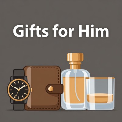 Gifts for Him Illustration