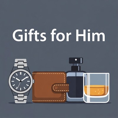 Gifts for Him Illustration