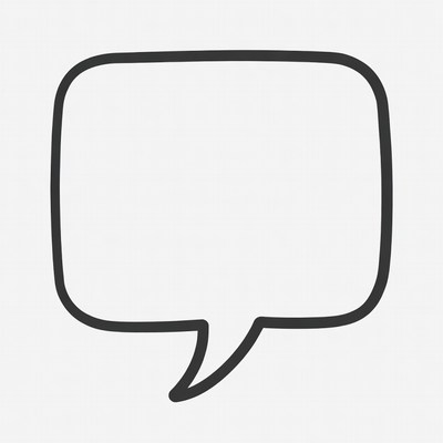 Empty Speech Bubble Icon