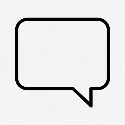 Empty Speech Bubble Icon