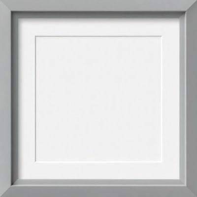Empty Silver Picture Frame