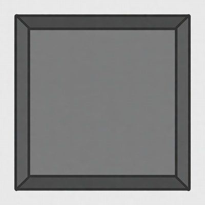 Gray 3D Square Frame