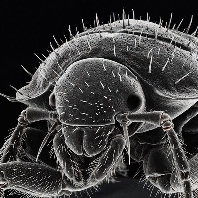 Macro spider close-up