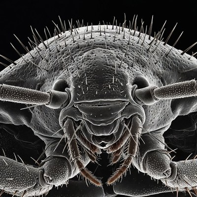 Close-up of spider face