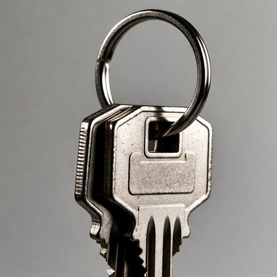 Silver Keys on Key Ring